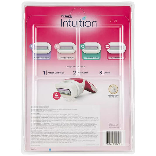 Schick Intuition Razor Blade 9 Pack Refill Shaving Blades Body Hair Legs Shaver