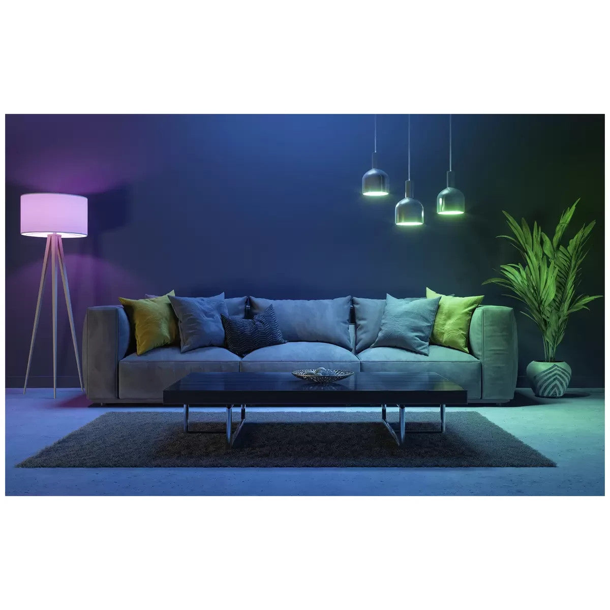 4x Feit Smart Light Dimmable Colour RGB LED E27 Bulb Lights Wifi  Google Alexa
