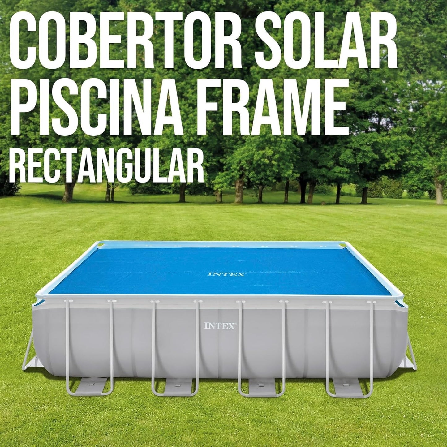 Intex Solar Pool Cover Above Ground Swimming Pool Rectangle Protector 4M X 2M