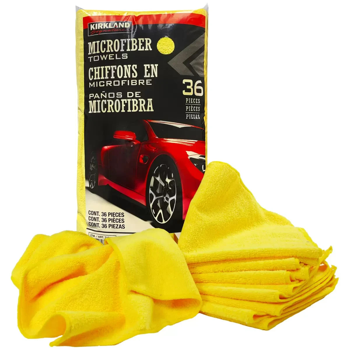 36pcs Kirkland Ultra Soft Plush Microfiber Car Drying Towels Cleaning Cloth Glas