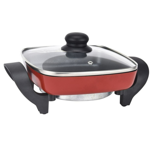 Maxim KitchenPro Mini Electric Fry Pan w/ Glass Lid 20cm Non-Stick Cookware