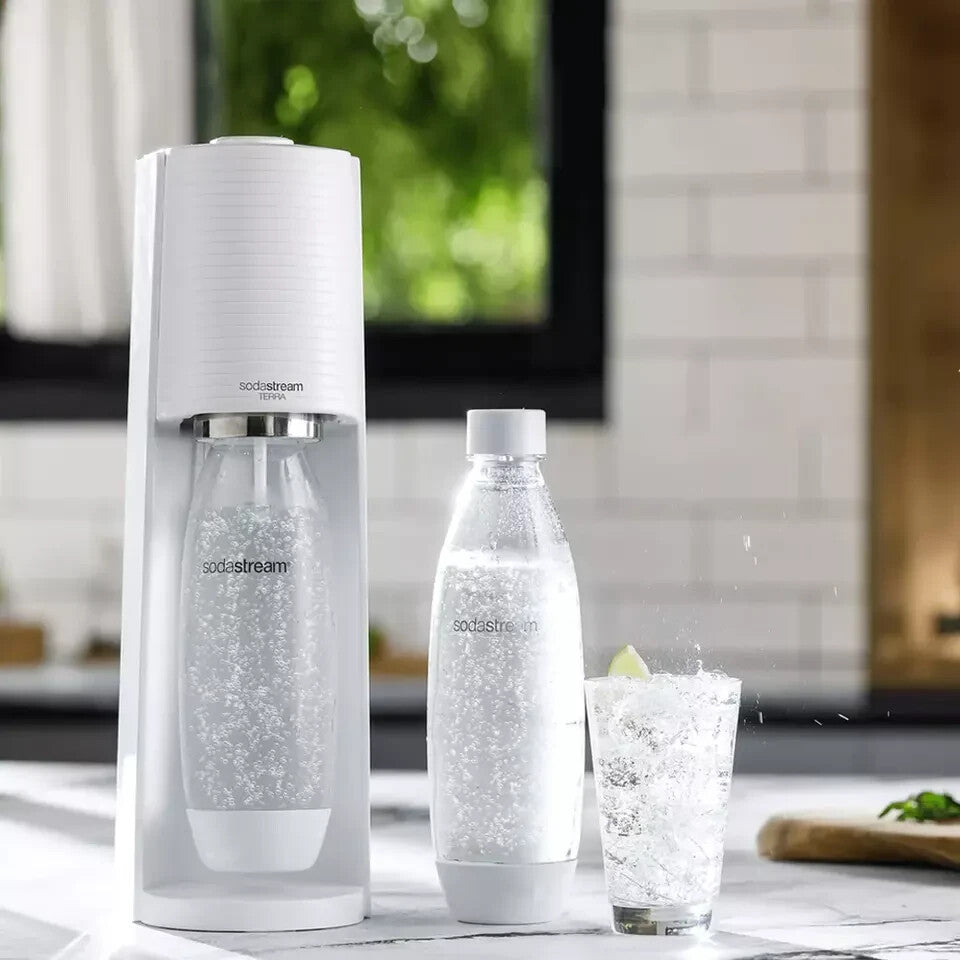 SodaStream Terra Sparkling Water Maker Fizzy Soda Carbonating Bottle Machine