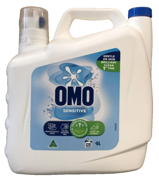 OMO Sensitive Liquid Laundry Detergent Front Top Loader Washing Machine 6L