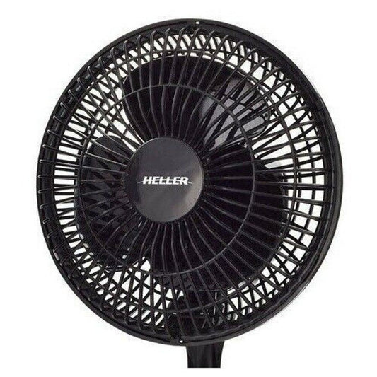 Heller 15cm Clip Fan Desk Personal Tilt Portable Air Cooling Cooler Black