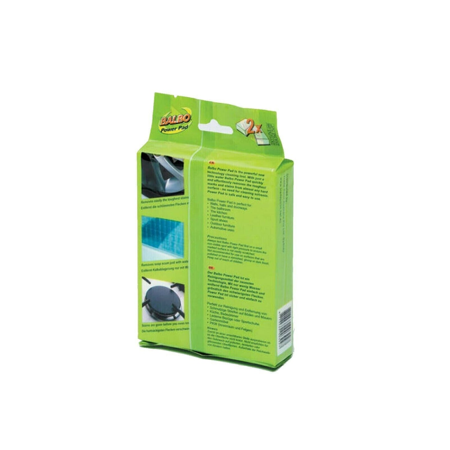 Balbo Power Pad Twin Pack Cleaning Pads Surface Cleaner Eraser Sponge 2 x 4 Pack