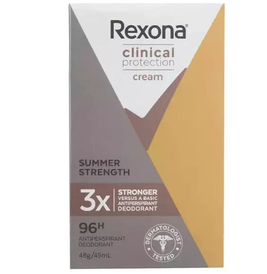 Rexona Women Clinical Protection Antiperspirant Cream Summer Strength 3x 45ml