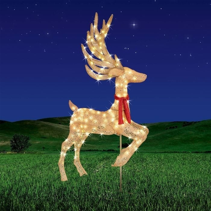 Lytworx Animated Prancing Reindeer Statue Warm White 160 LED XMAS Outdoor lights