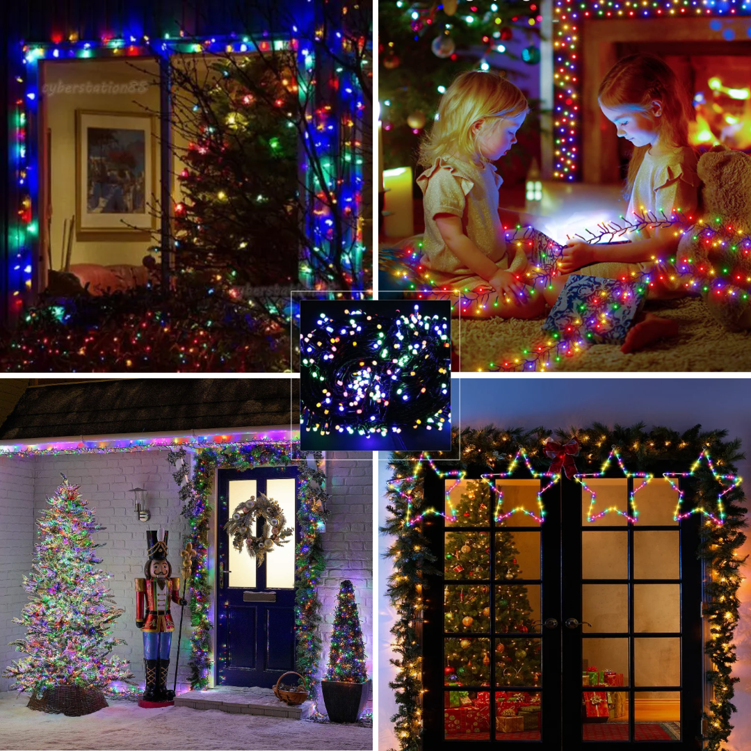 Lytworx Christmas Lights 250 Multicolour LED Buds Fairy String Decoration 12.4m