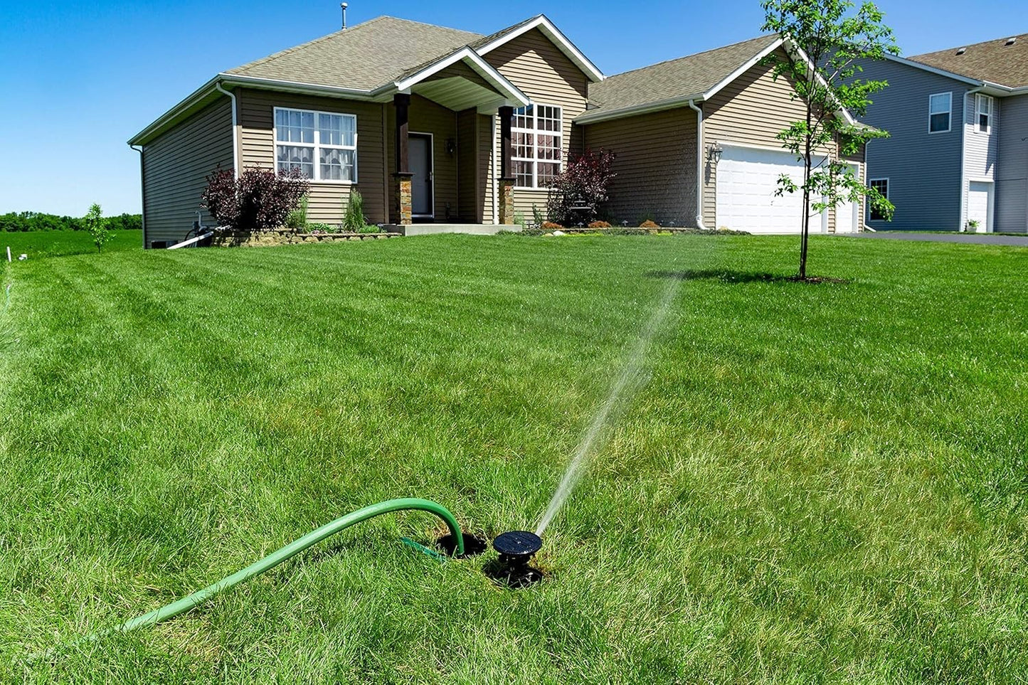 Rainbird In-Ground Impact Sprinkler with Hose Connect Pop Up Garden Irrigation