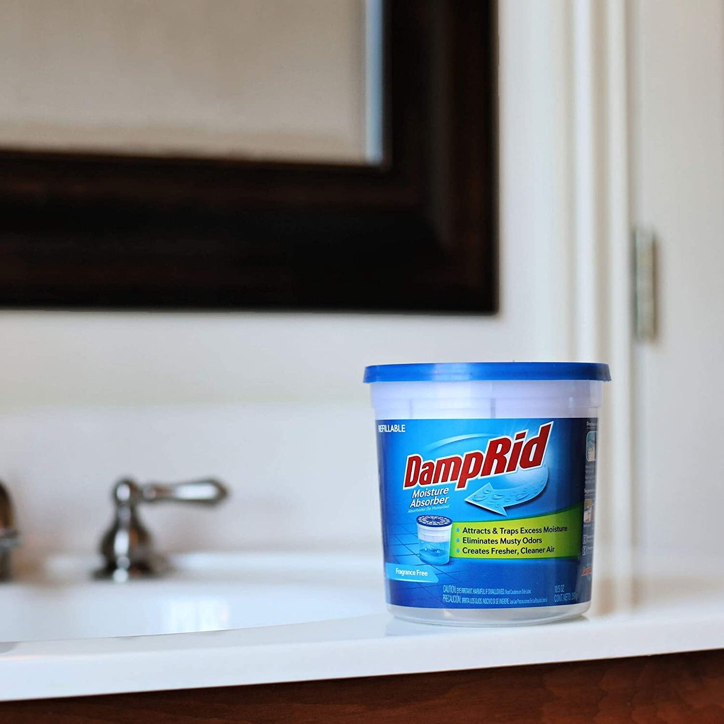 2x DampRid 300g Refillable Moisture Absorber Dehumidifier Mould Musty Odor