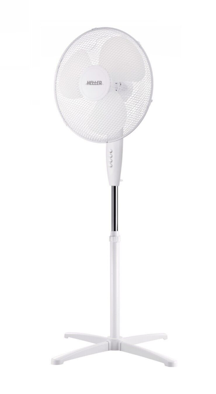 Heller Pedestal Fan 40cm Oscillating Portable Adjustable Tilt Head 3 Speed