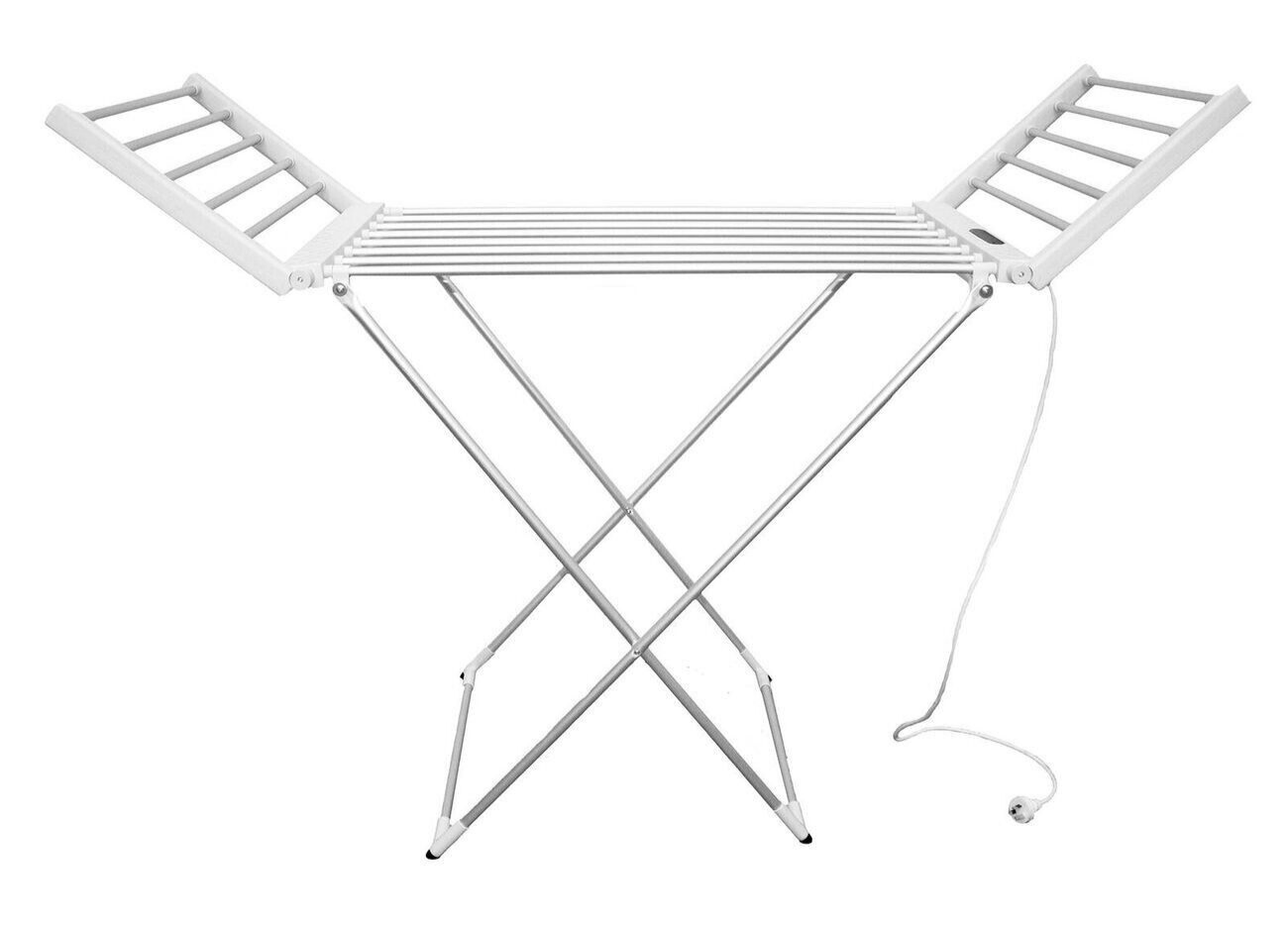 Living Elements Winged Electric Heated Clothes Airer Aluminium Garments Rack