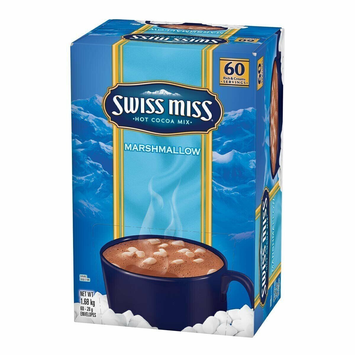2 x Swiss Miss Hot Cocoa Mix Marshmallow Rich & Creamy Hot Chocolate Drink 60pk