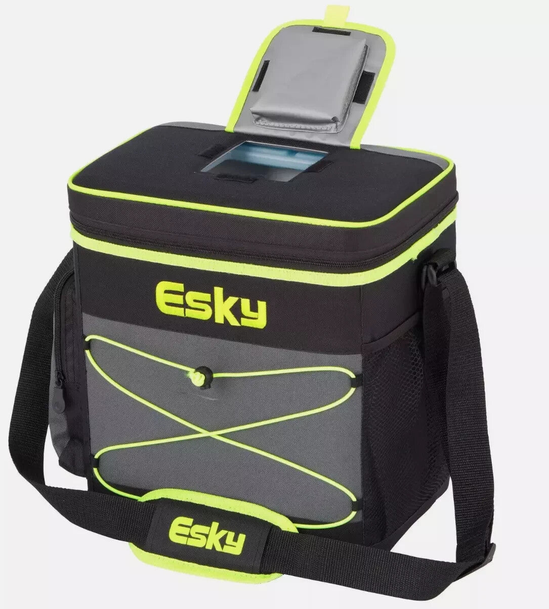 Esky Cooler Bag 30 Can Hybrid Hard Inner Insulated Lining Ice Brick Lunch Drink