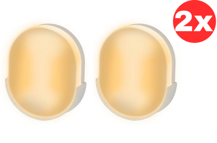 2x Arlec Night Light Dusk To Dawn Switch-On Sensor Plug In Sensor LED Nightlight