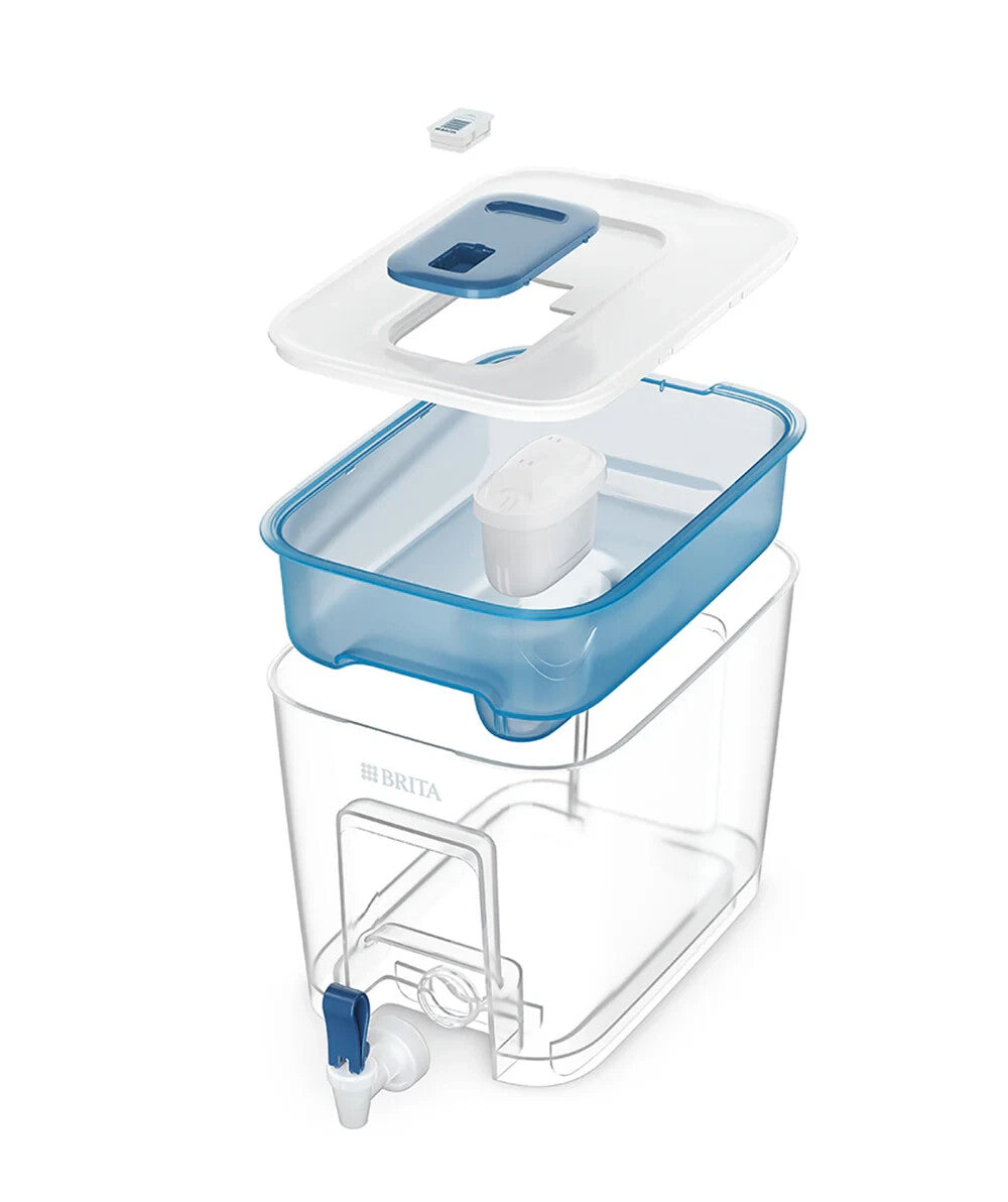 Brita Flow Cask 8.2L Water Purifier Dispenser Filter Tank w/ 2x Maxtra+ Filters