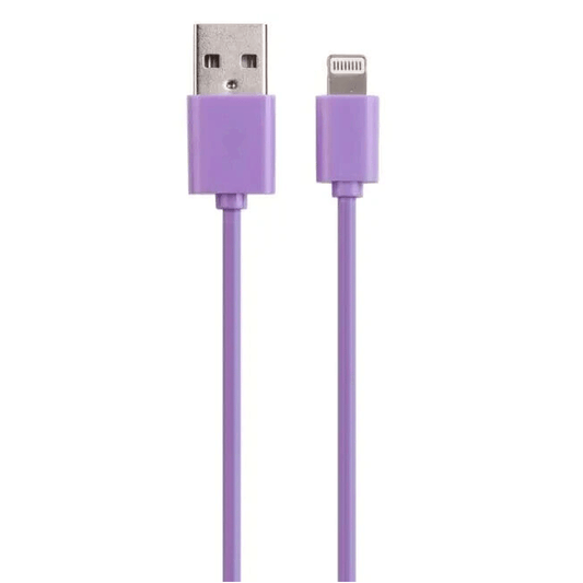 Laser USB A Charger Phone Cable Cord 2M for iPhone iPad Tablet Purple