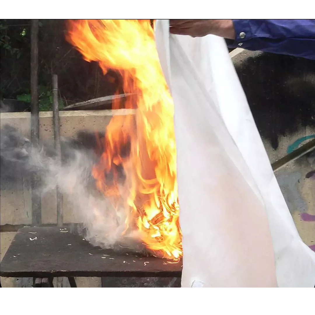 Fire Blanket 1mx1m For Home Kitchen Office Caravan Emergency Flame Extinguisher