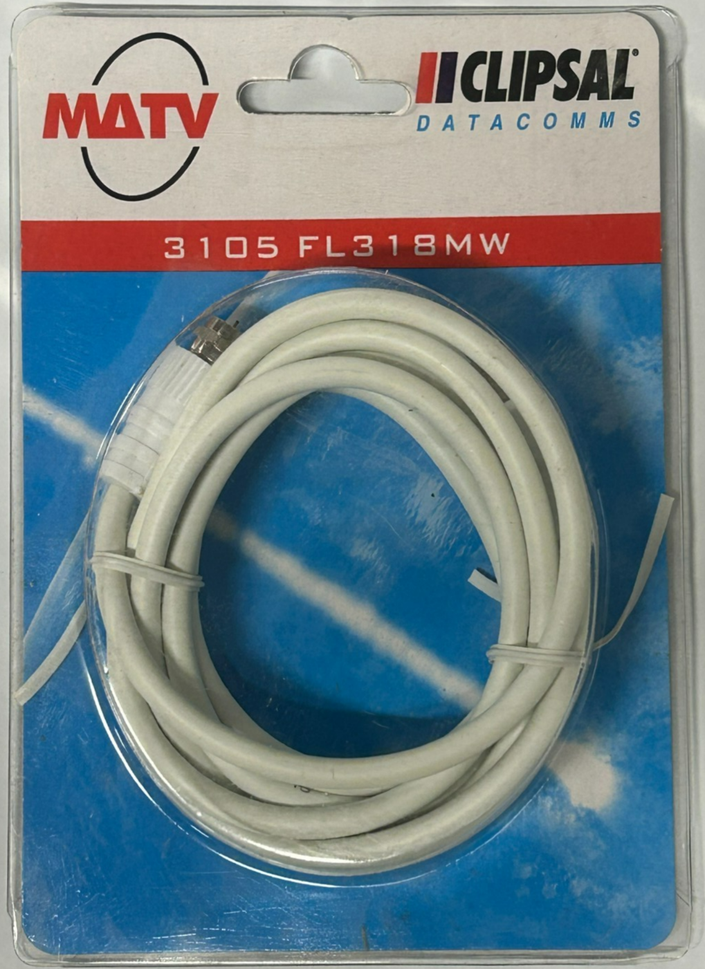 Clipsal TV Antenna Cable F Type Male to PAL Male Connector Adapter Flyleads 1.8M