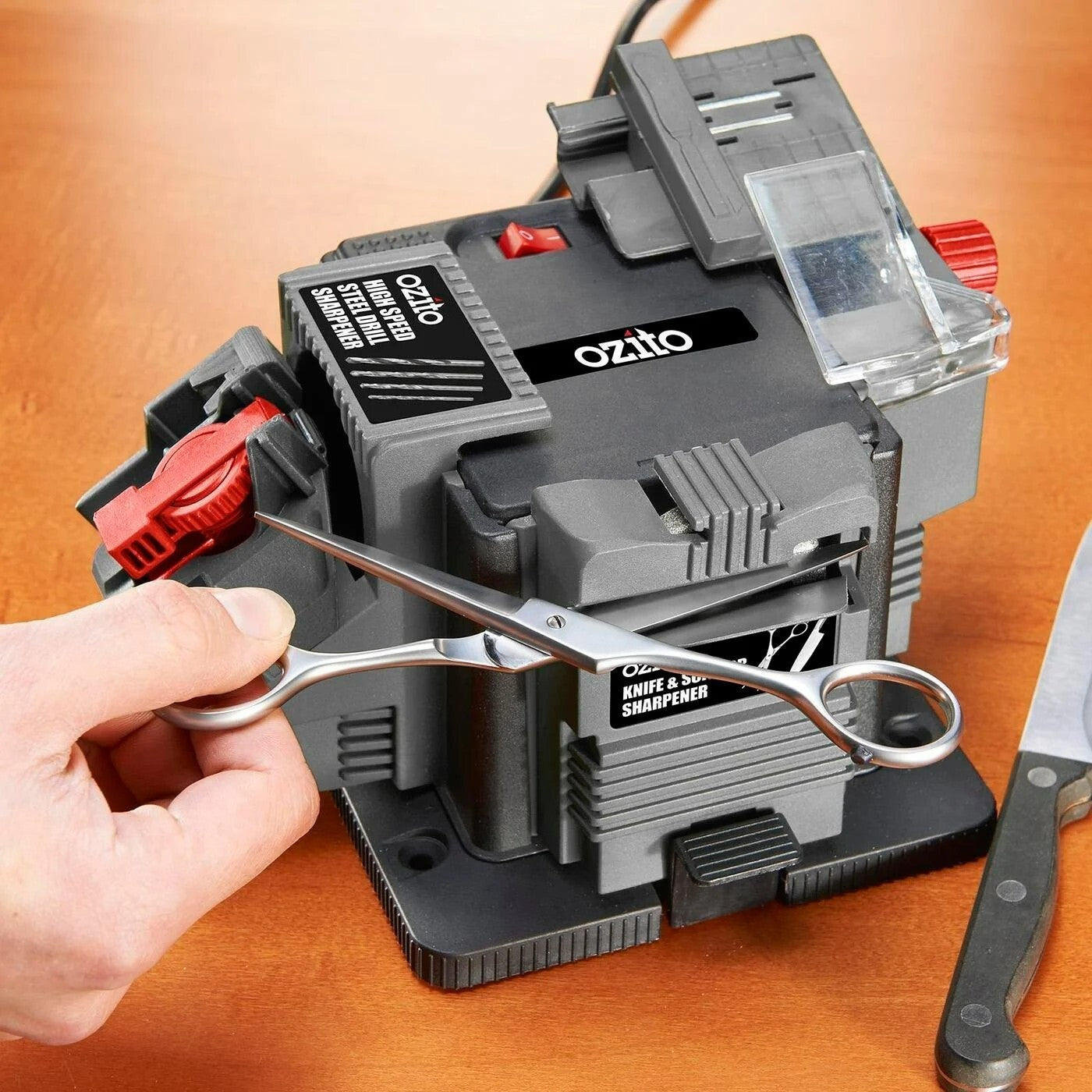 Ozito Drill Bit Sharpener Electric Multi Tool Sharpening Scissors Chisel 65W