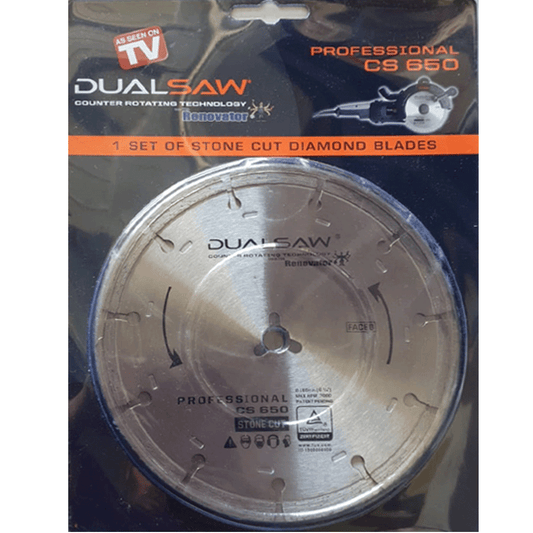 Dualsaw Stone Cut Diamond Blades for Circular Saw Cutting Grinder CS650 2 Pack