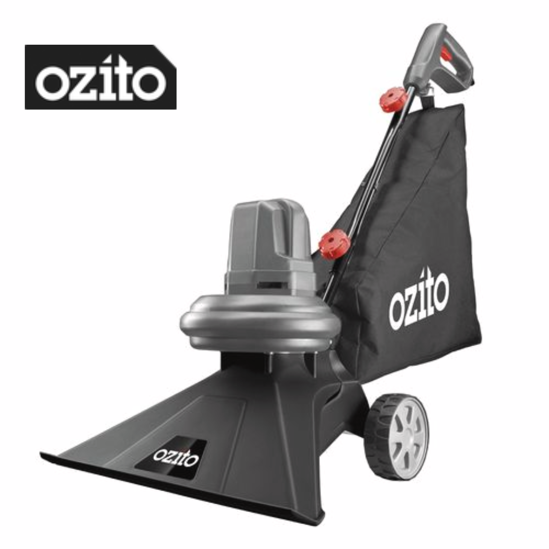Ozito Corded Garden Vacuum Mulcher Electric Blower Cleaner with Wheels 1600W