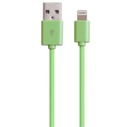 Laser USB A Charger Phone Cable Cord 2M for iPhone iPad AirPods Tablet Green