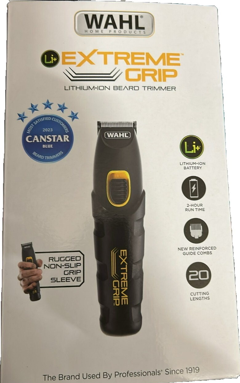 Wahl Extreme Grip Lithium-Ion Trimmer Beard Trimming Clipper Hair Grooming Kit