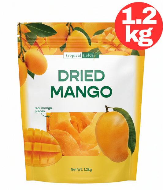 Tropical Fields Real Dried Mango Slice Vegetarian Healthy Snack Food 1.2kg