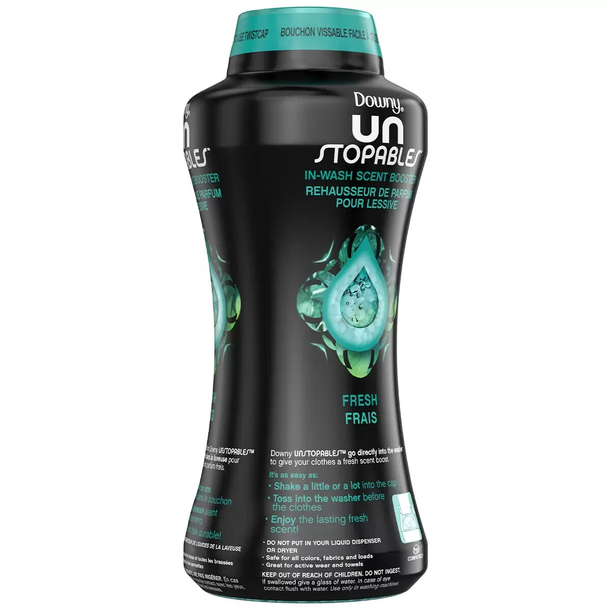 Downy Unstopables Fabric Softener Fresh Frais Booster Bead Scent Laundry 963g
