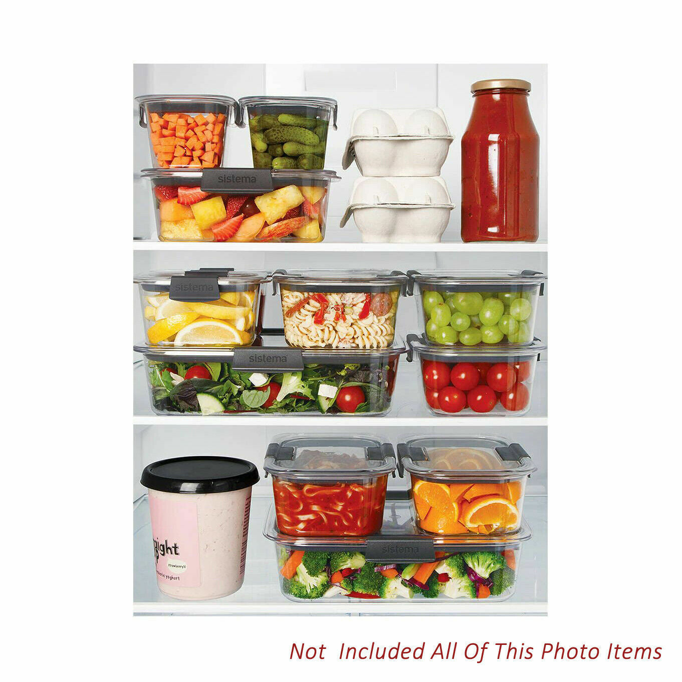 NEW Sistema Brilliance 14 Piece Food Storage Containers & Lids Housewarming Set