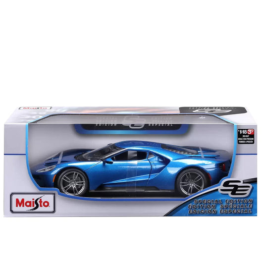 Maisto 1:18 Diecast Cars 2017 Ford GT Die Cast Vehicle Model Car Toy Display