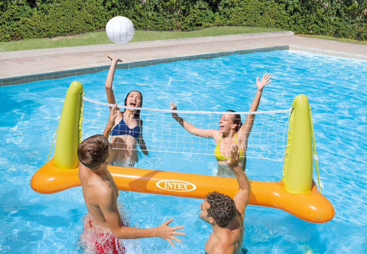 Intex Pool Volleyball Set Inflatable Floating Game Ball Net Swimming Pool Party