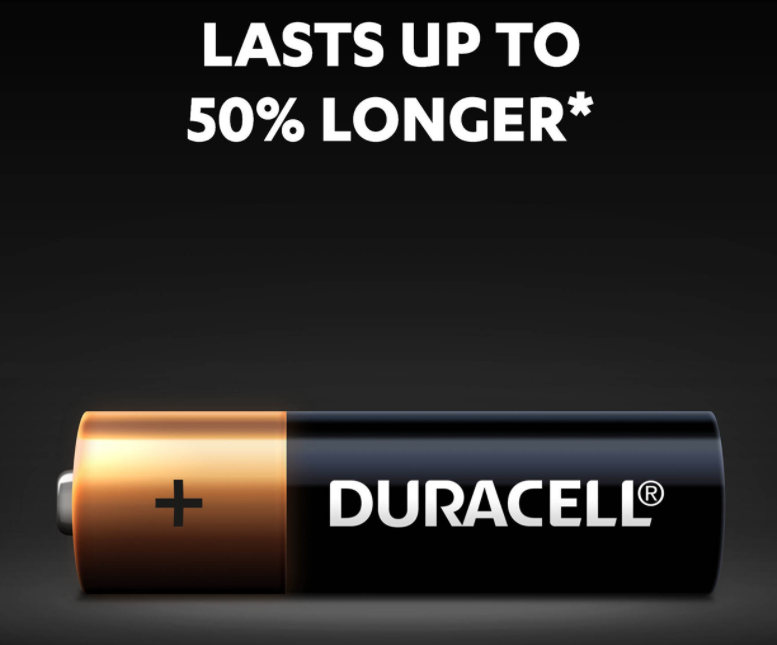 Duracell AA Batteries Copper Top Long-lasting New Genuine Alkaline Power 50 Pack