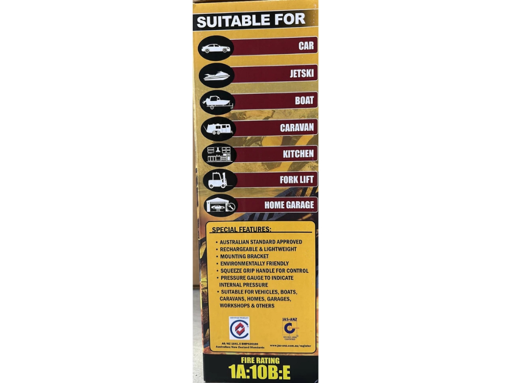 Ready 2 Fire ABE 1kg Extinguishers (2x) – Car, Boat, Home