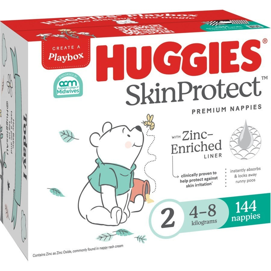 Huggies Unisex Ultimate Nappies Size 2 Infant 200 Disposable Diapers 4-8 kg