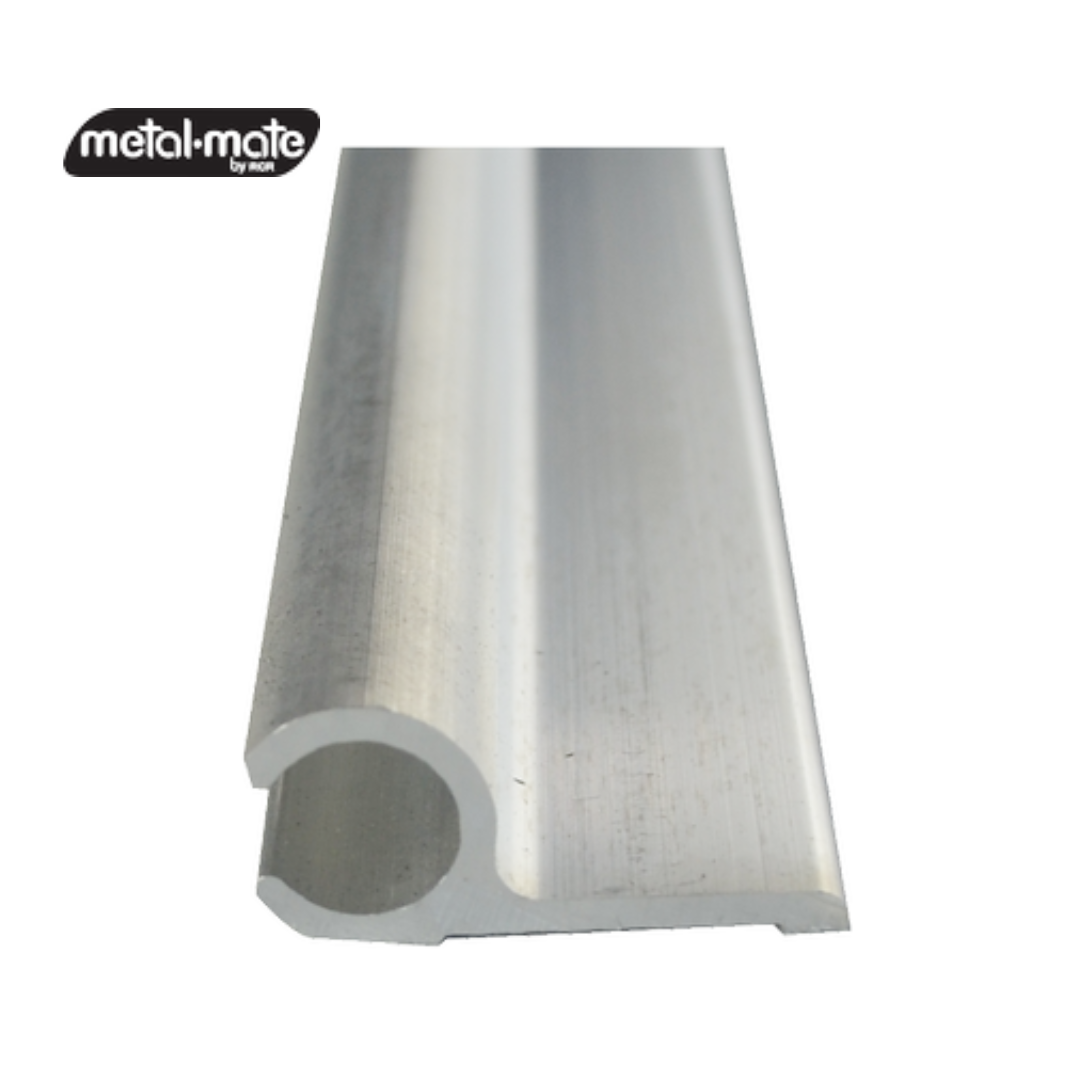 Metal Mate 27.95 x 12.7 x 1.7mm 1m Aluminium Section Sail Track Silver Alloy