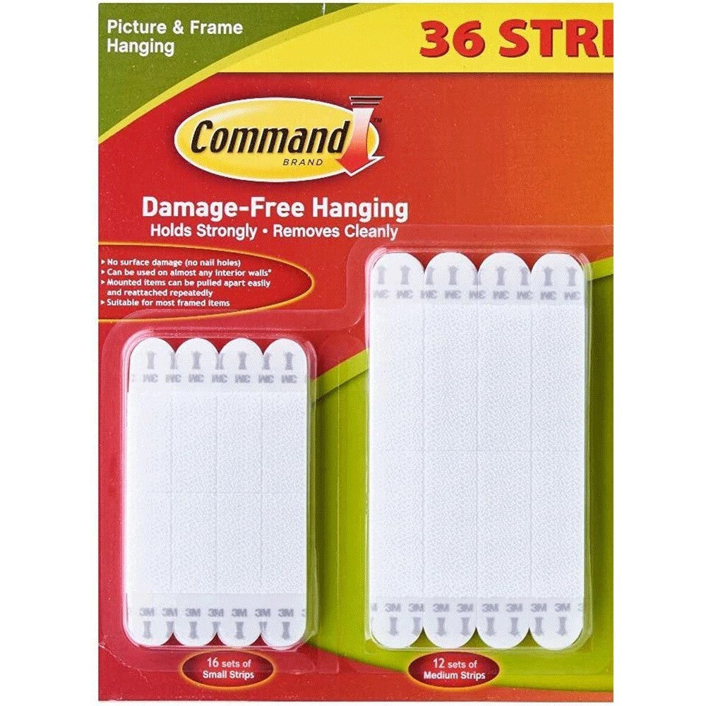 3M Command Picture Hanging Strips Damage Free Frame Wall  Adhesive Strip