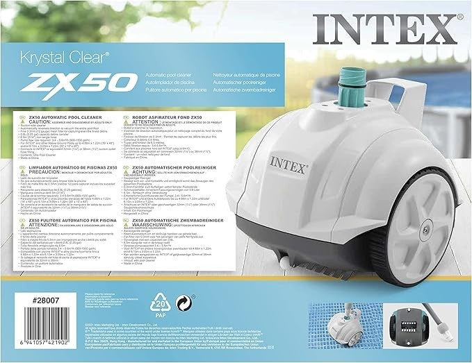 Genuine Intex Pool Cleaner Automatic Vacuum Above Ground Wall Floor Vac ZX50