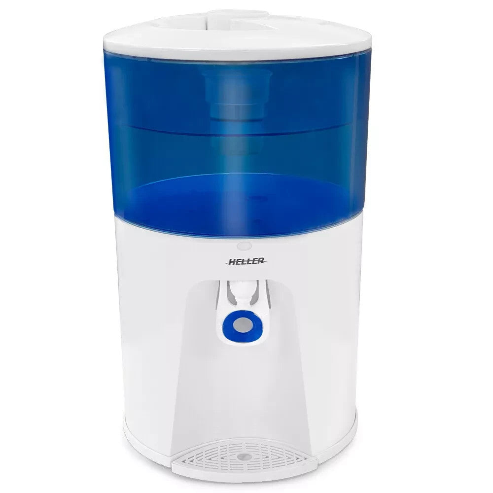 Heller 8.5L Bench Top Water Filter Carbon Cold Cooler + 3 Filter Replacements