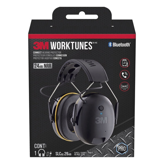 3M Bluetooth Earmuffs WorkTunes MP3 Call Connect Wireless Rechargeable Headphone