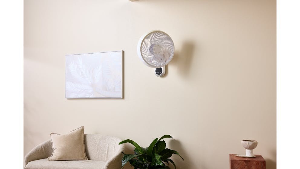 Goldair 40cm Wall Fan with Remote Control WiFi Smart Home Timer 3 Speed White