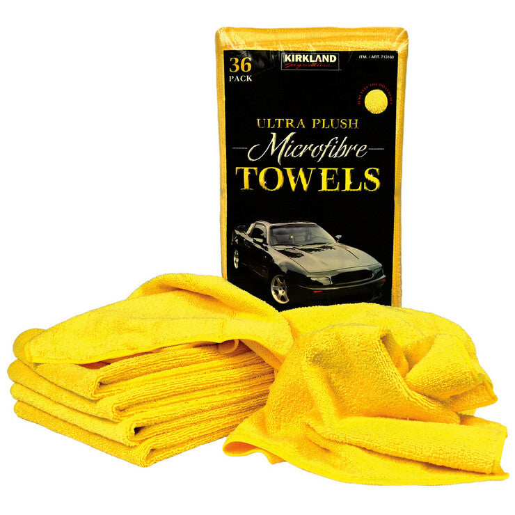 36 Kirkland Ultra Soft Plush Microfiber Car Towels Cleaning Cloth Soft 40x40