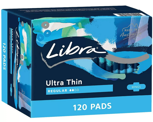 Libra Ultrathin Regular Pads With Wings Disposable Sanitary Pad 120 Pack