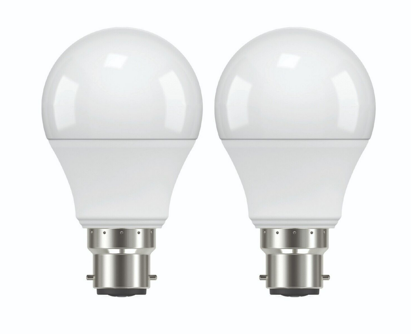 Luce Bella LED Light A60 B22 806lm Cool White 8W Lighting Bulb Globe 2 Pack