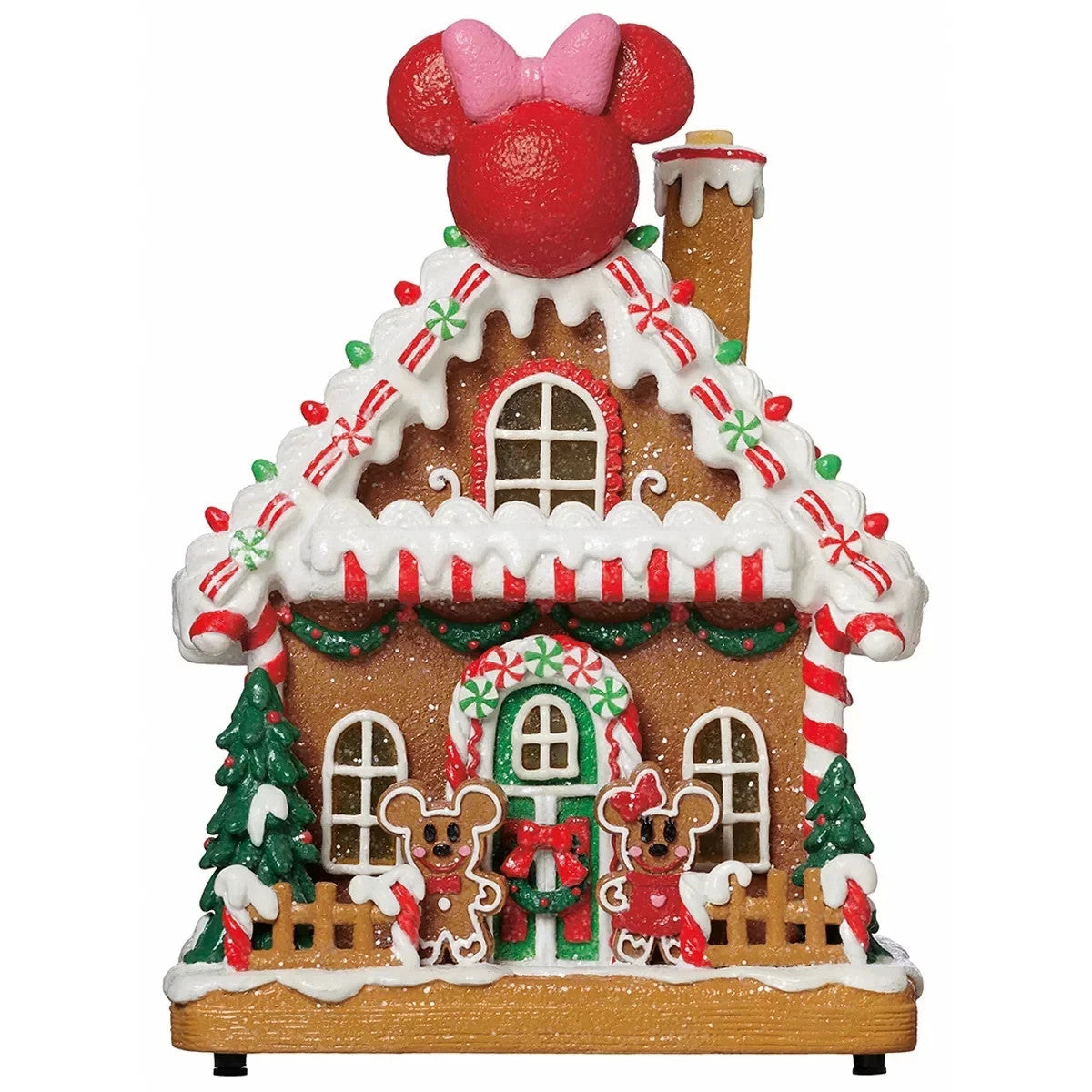 Disney Christmas Holiday Village with Lights & Music Tabletop Decor 13 Pieces