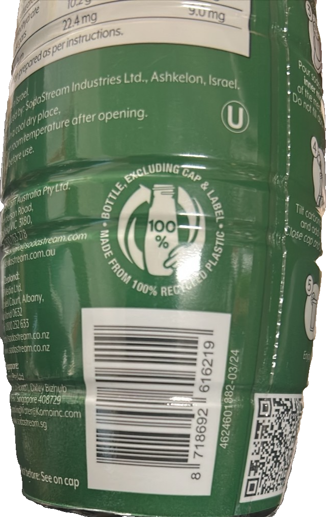 3x SodaStream Classics Ginger Ale Sparkling Soda Water Syrup Drink Mix 440ml