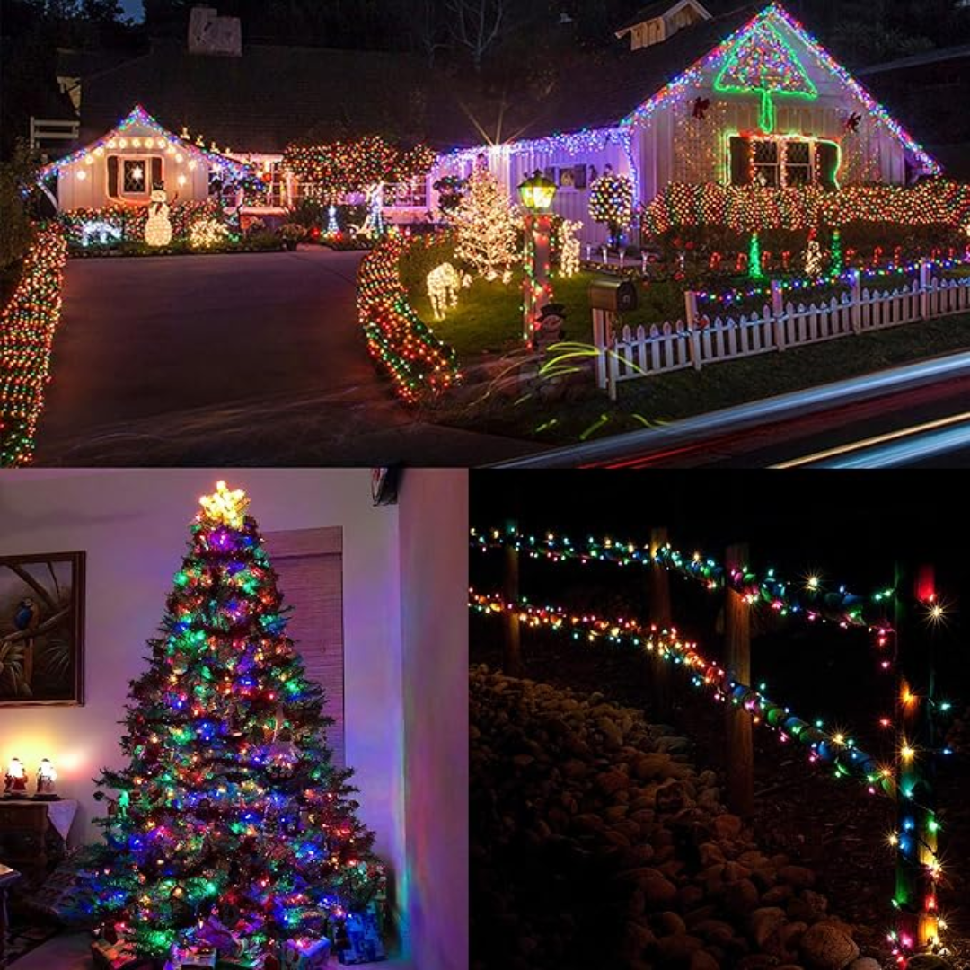 Lytworx Christmas Lights 250 Multicolour LED Buds Fairy String Decoration 12.4m