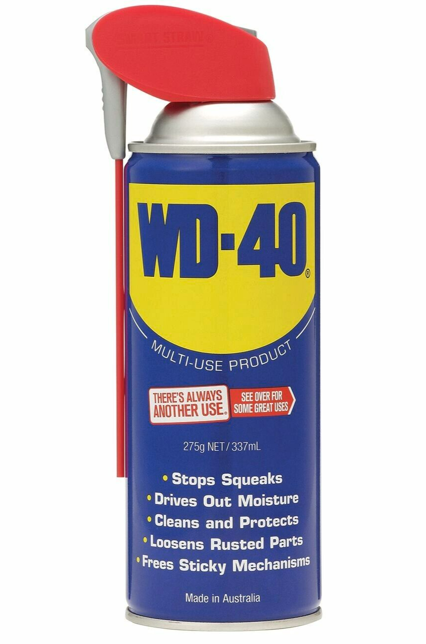 WD-40 275g Multi-Use Smart Straw Tool Rust Remover Lubricant Spray Car Multi Use