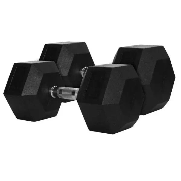 7KG Rubber Hex Dumbbell Fitness Home Gym Exercise Equipment Weight Set Pair